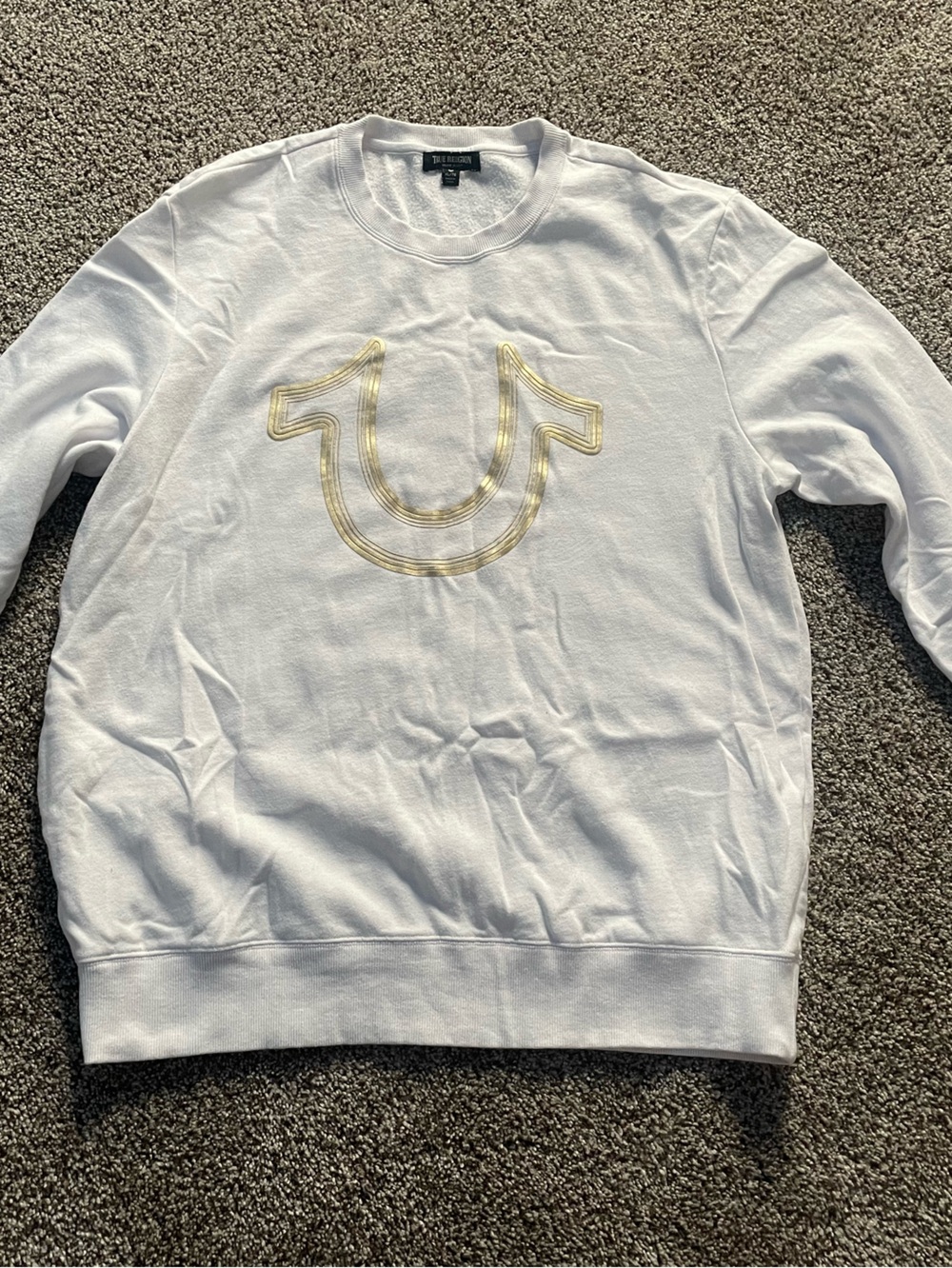 True Religion Long-Sleeve Shirt with Gold Logo